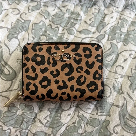 Kate Spade Tan and Black Leopard Wallet - Picture 1 of 2